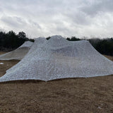 Snow Military Reinforced Camo Netting [Bulk Roll]